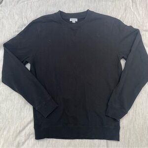 Sunspel Black Loopback Sweatshirt size M